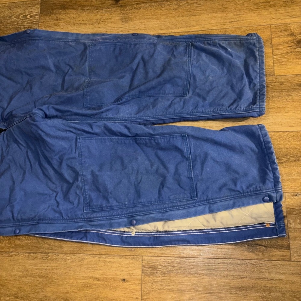 Carhartt FR Flame Resistant Insulated Coveralls Blue Mens XL Short Work Overalls - Picture 2 of 7